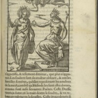 Images, Lyon, 1581 - 26 : Iris couronne Junon d'après Martianus Capella
