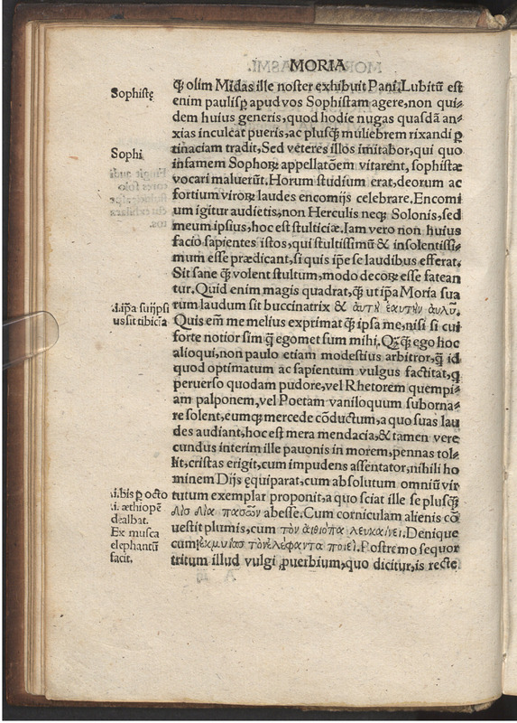 Moriae encomivm Erasmi Roterodami declamatio