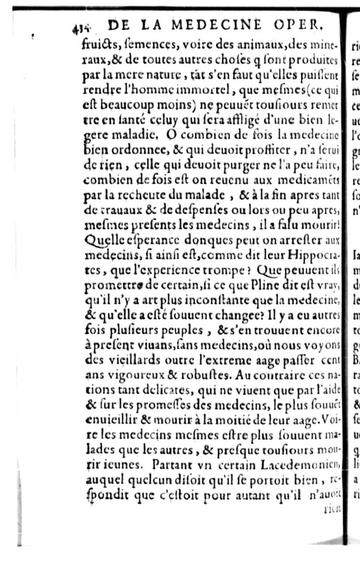 Declamation sur l'incertitude, vanité et abus des sciences