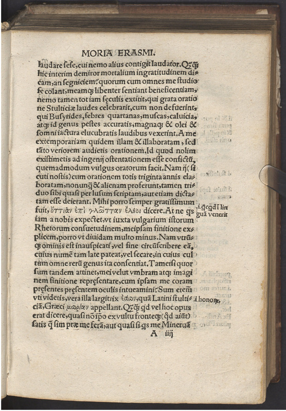 Moriae encomivm Erasmi Roterodami declamatio