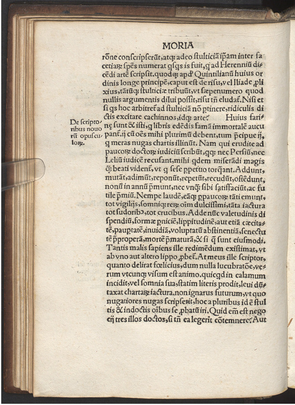 Moriae encomivm Erasmi Roterodami declamatio