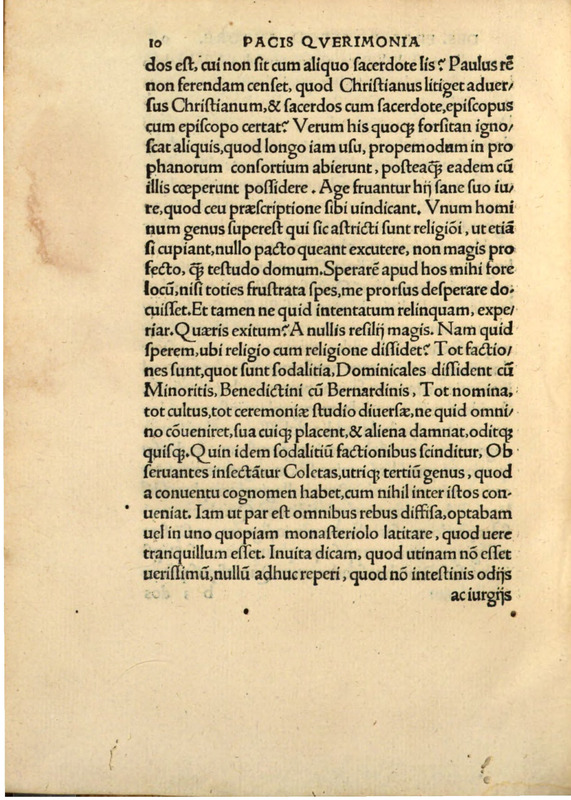 Querela Pacis Undique Gentium Eiectae Profligataeque