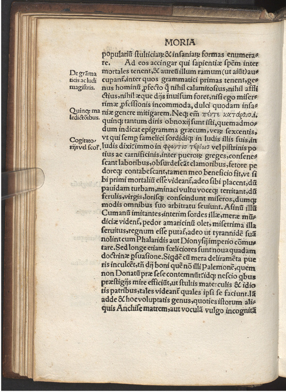 Moriae encomivm Erasmi Roterodami declamatio