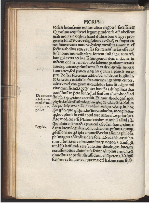 Moriae encomivm Erasmi Roterodami declamatio