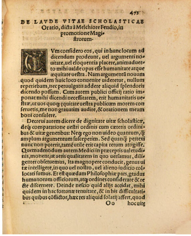 Liber Selectarum Declamationum Philippi Melanthonis