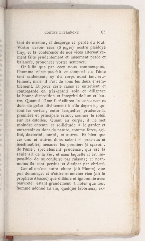 Trois déclamations esquelles l'Ivrongne, le Putier et le Joueur de Dez débattent Trois déclamations esquelles l'Ivrongne, le Putier et le Joueur de Dez débattent