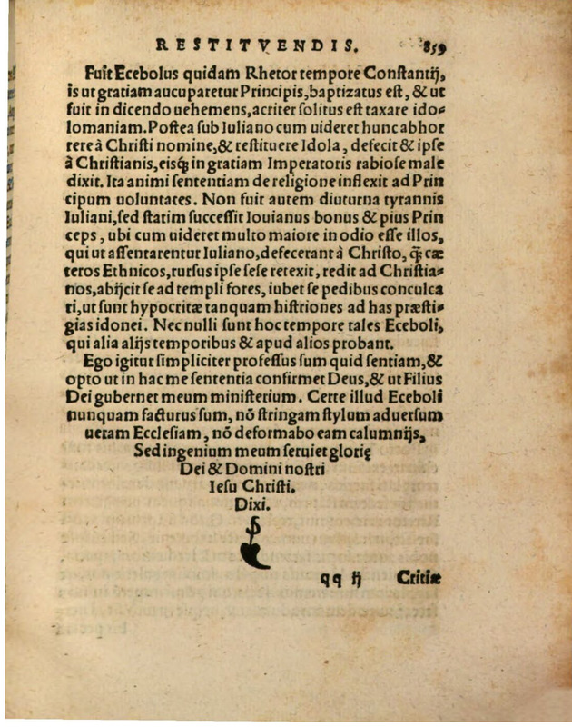 Liber Selectarum Declamationum Philippi Melanthonis