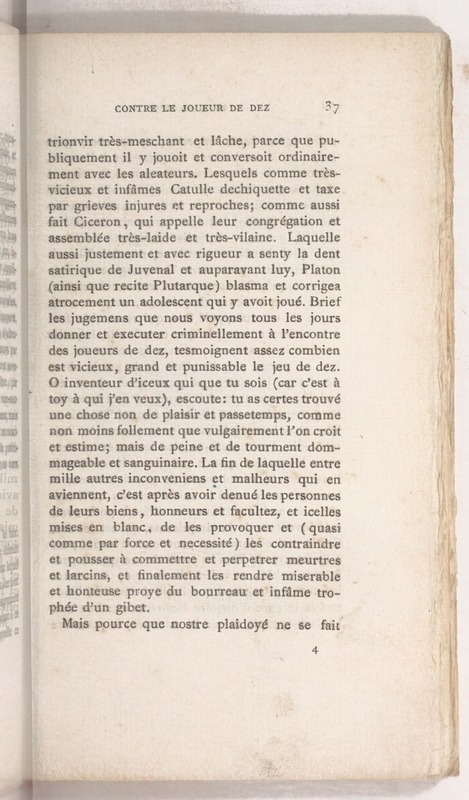 Trois déclamations esquelles l'Ivrongne, le Putier et le Joueur de Dez débattent Trois déclamations esquelles l'Ivrongne, le Putier et le Joueur de Dez débattent