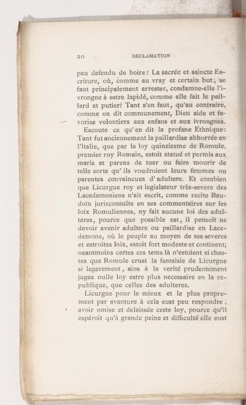 Trois déclamations esquelles l'Ivrongne, le Putier et le Joueur de Dez débattent Trois déclamations esquelles l'Ivrongne, le Putier et le Joueur de Dez débattent
