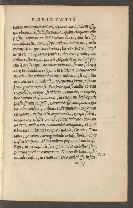 Declamatio in laudem ebrietatis