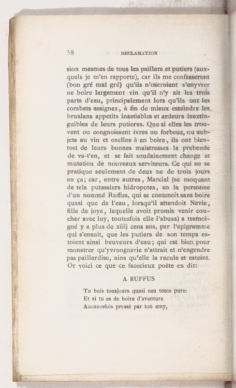 Trois déclamations esquelles l'Ivrongne, le Putier et le Joueur de Dez débattent Trois déclamations esquelles l'Ivrongne, le Putier et le Joueur de Dez débattent