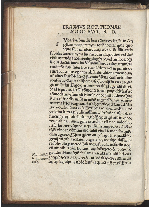 Moriae encomivm Erasmi Roterodami declamatio
