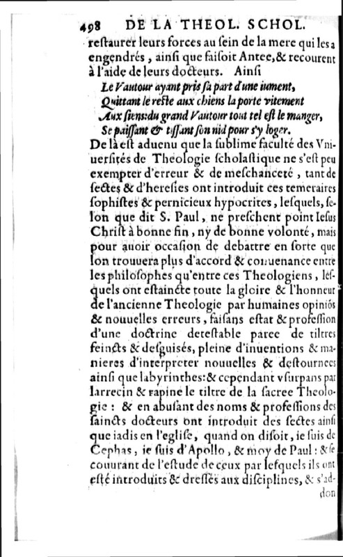 Declamation sur l'incertitude, vanité et abus des sciences