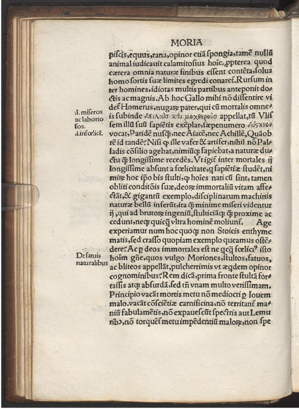 Moriae encomivm Erasmi Roterodami declamatio