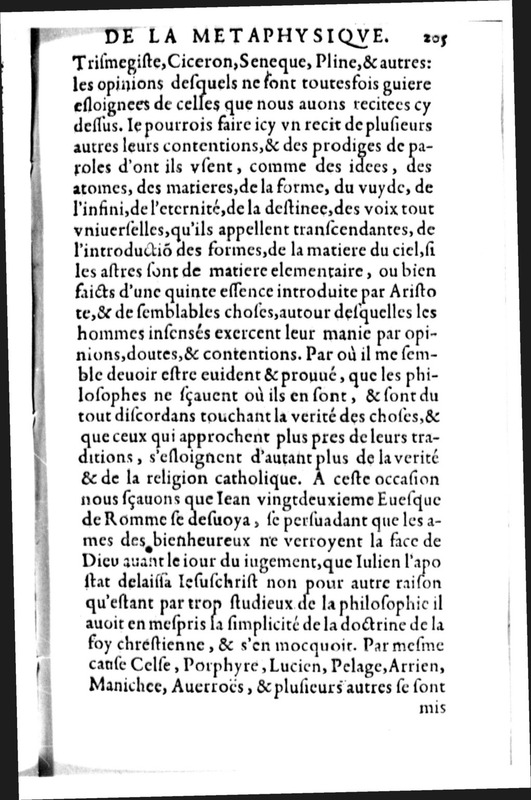 Declamation sur l'incertitude, vanité et abus des sciences