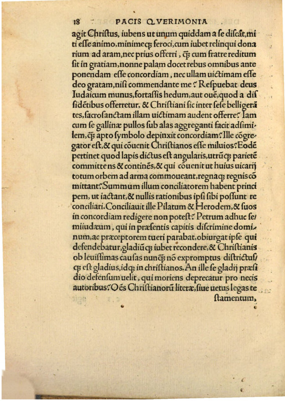Querela Pacis Undique Gentium Eiectae Profligataeque