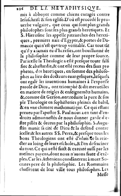 Declamation sur l'incertitude, vanité et abus des sciences