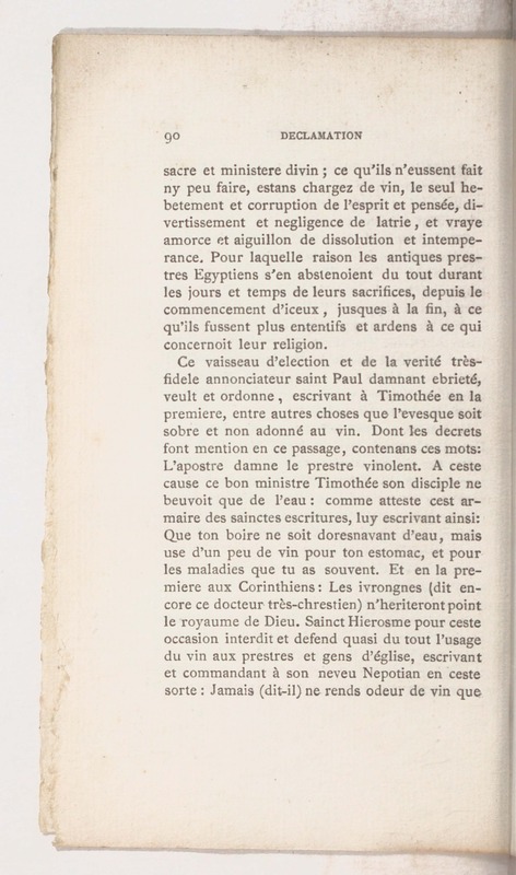 Trois déclamations esquelles l'Ivrongne, le Putier et le Joueur de Dez débattent Trois déclamations esquelles l'Ivrongne, le Putier et le Joueur de Dez débattent