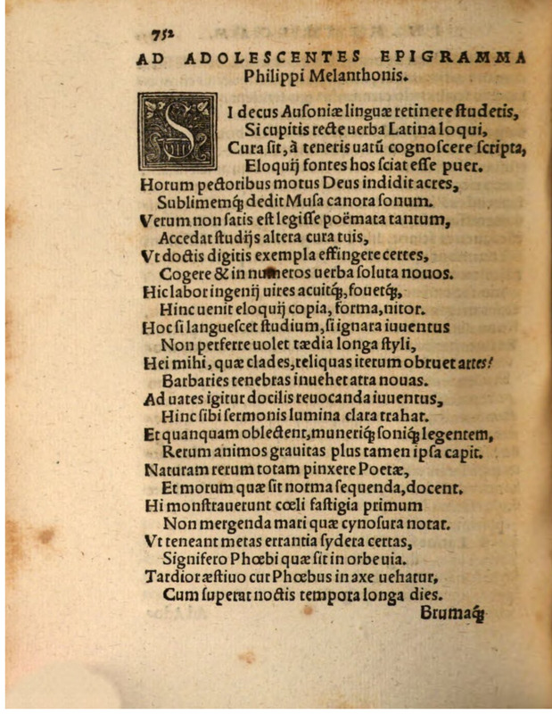 Liber Selectarum Declamationum Philippi Melanthonis
