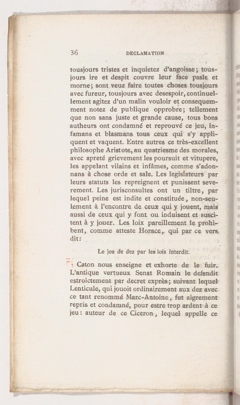 Trois déclamations esquelles l'Ivrongne, le Putier et le Joueur de Dez débattent Trois déclamations esquelles l'Ivrongne, le Putier et le Joueur de Dez débattent