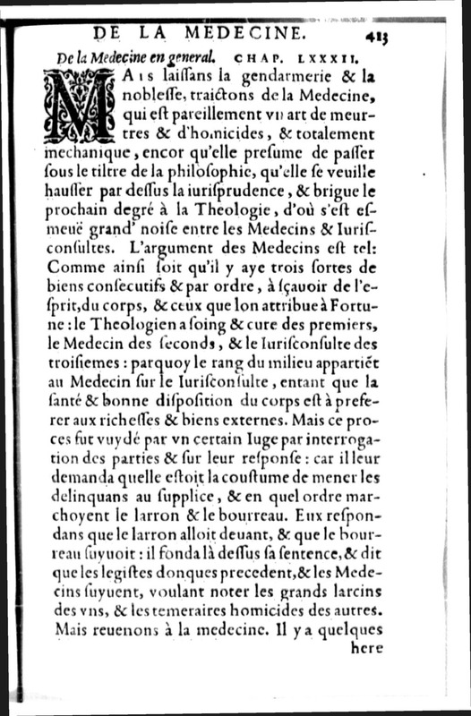 Declamation sur l'incertitude, vanité et abus des sciences