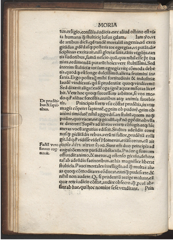Moriae encomivm Erasmi Roterodami declamatio