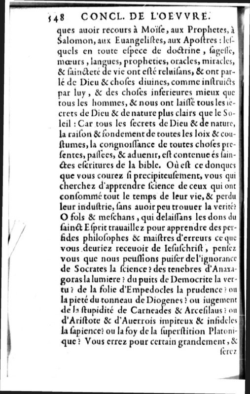 Declamation sur l'incertitude, vanité et abus des sciences