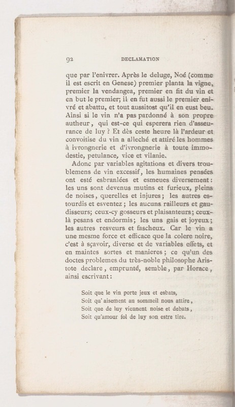 Trois déclamations esquelles l'Ivrongne, le Putier et le Joueur de Dez débattent Trois déclamations esquelles l'Ivrongne, le Putier et le Joueur de Dez débattent
