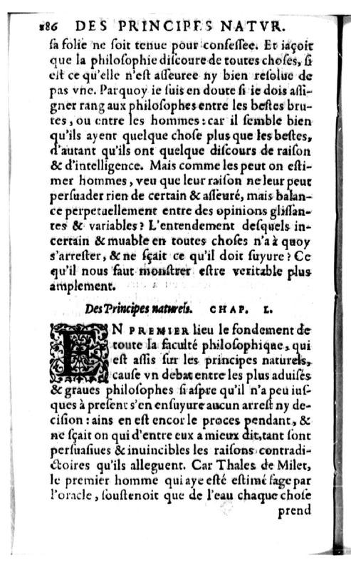 Declamation sur l'incertitude, vanité et abus des sciences