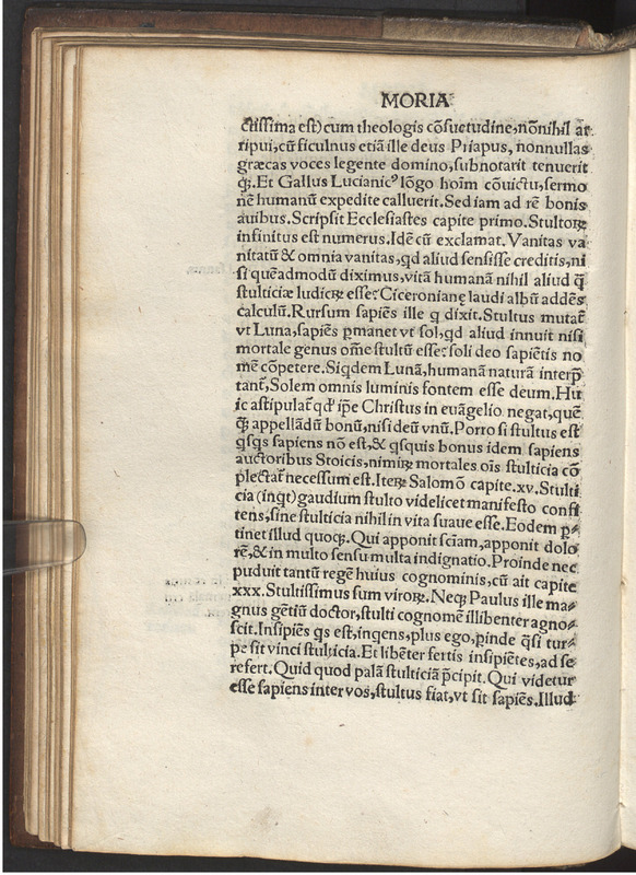Moriae encomivm Erasmi Roterodami declamatio