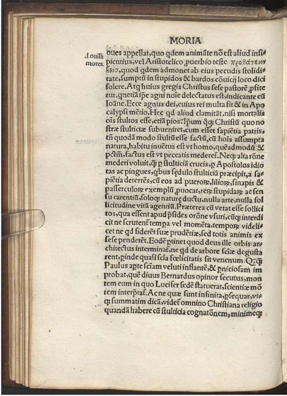 Moriae encomivm Erasmi Roterodami declamatio