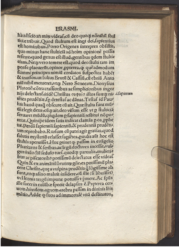 Moriae encomivm Erasmi Roterodami declamatio Moriae encomivm Erasmi Roterodami declamatio