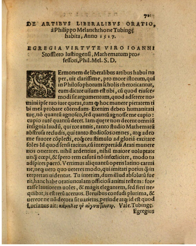 Liber Selectarum Declamationum Philippi Melanthonis