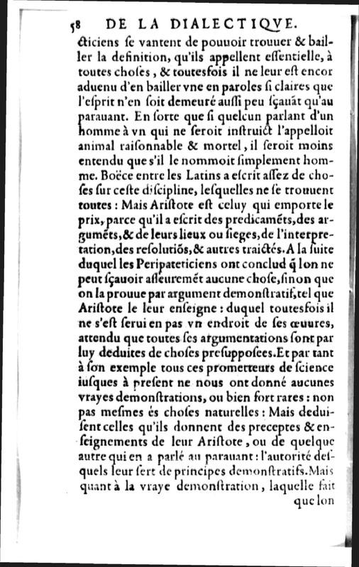 Declamation sur l'incertitude, vanité et abus des sciences