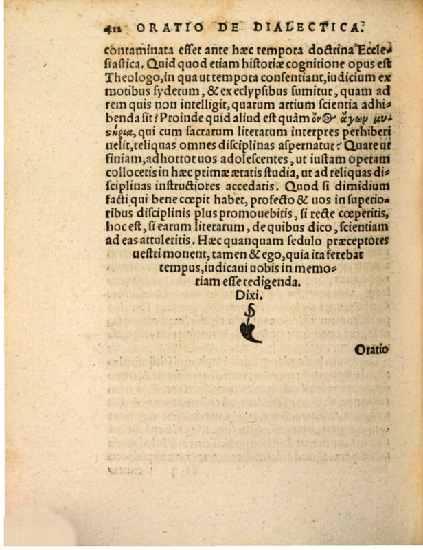 Liber Selectarum Declamationum Philippi Melanthonis