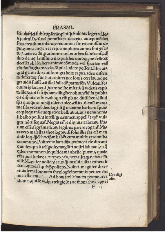 Moriae encomivm Erasmi Roterodami declamatio