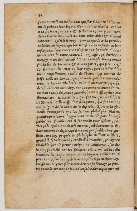 Paradoxes, ce sont propos contre la commune opinion, debatuz en forme de declamations forenses