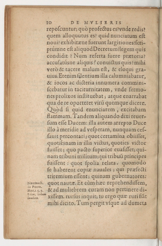 Declamatio Graeci autoris veteris de mulieris loquacitate