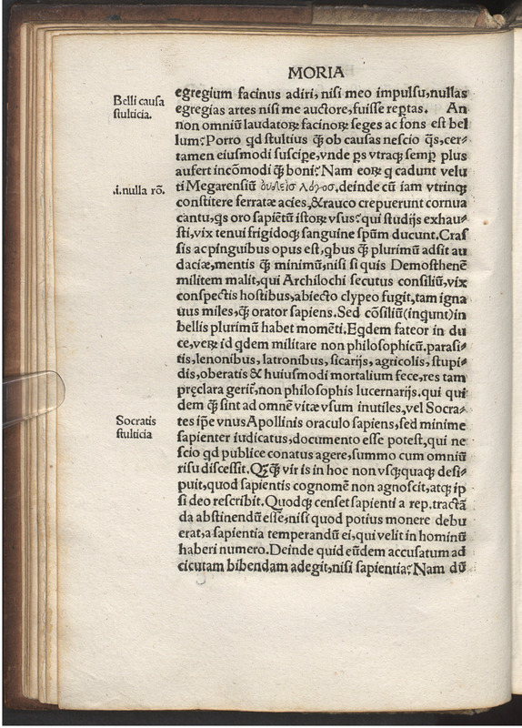 Moriae encomivm Erasmi Roterodami declamatio