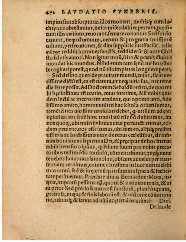 Liber Selectarum Declamationum Philippi Melanthonis