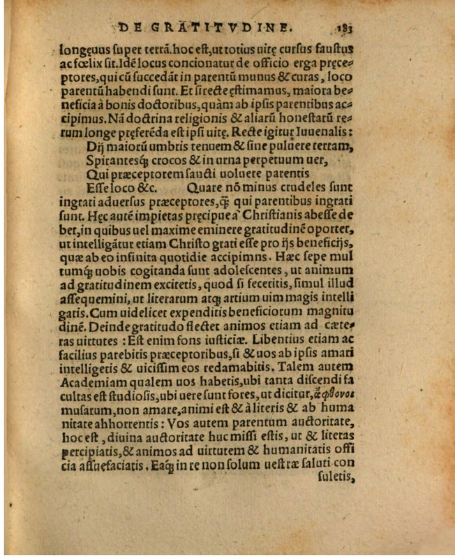 Liber Selectarum Declamationum Philippi Melanthonis