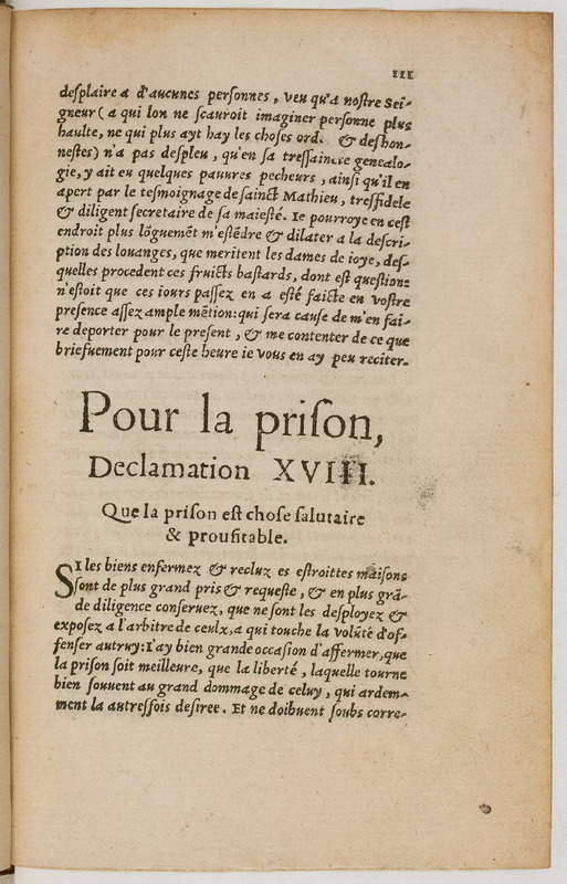 Paradoxes, ce sont propos contre la commune opinion, debatuz en forme de declamations forenses