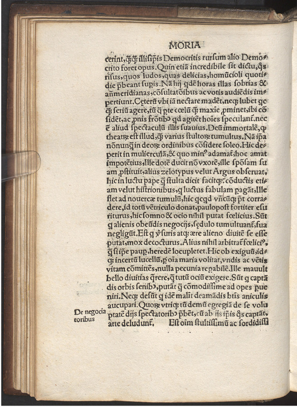 Moriae encomivm Erasmi Roterodami declamatio