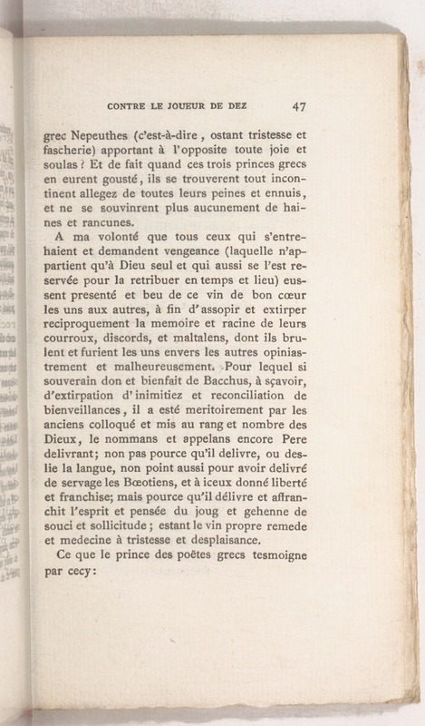 Trois déclamations esquelles l'Ivrongne, le Putier et le Joueur de Dez débattent Trois déclamations esquelles l'Ivrongne, le Putier et le Joueur de Dez débattent