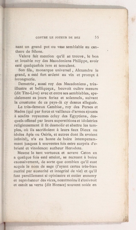 Trois déclamations esquelles l'Ivrongne, le Putier et le Joueur de Dez débattent Trois déclamations esquelles l'Ivrongne, le Putier et le Joueur de Dez débattent