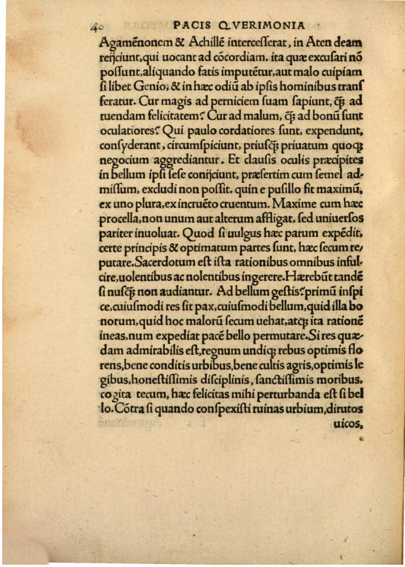 Querela Pacis Undique Gentium Eiectae Profligataeque