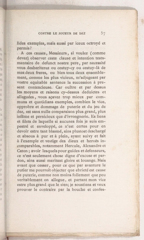 Trois déclamations esquelles l'Ivrongne, le Putier et le Joueur de Dez débattent Trois déclamations esquelles l'Ivrongne, le Putier et le Joueur de Dez débattent