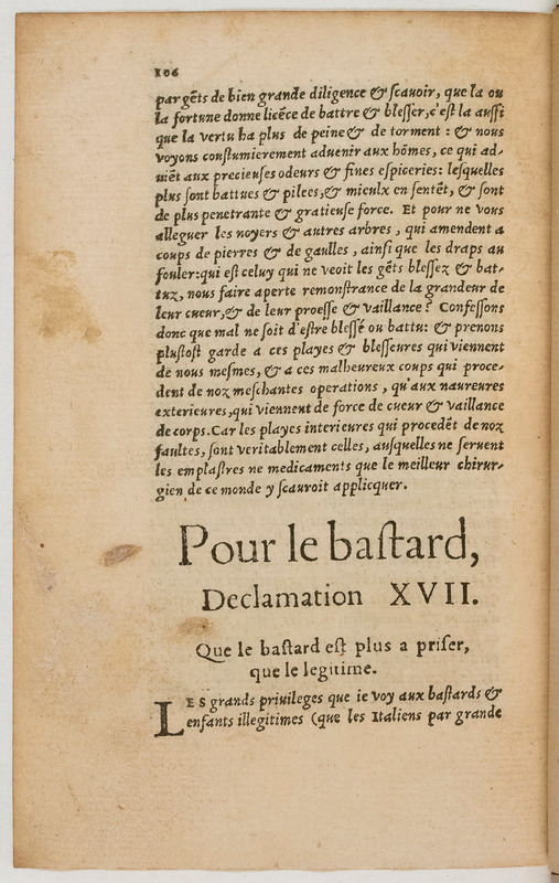 Paradoxes, ce sont propos contre la commune opinion, debatuz en forme de declamations forenses