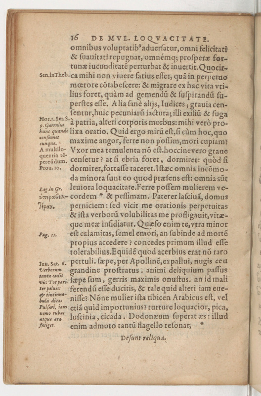 Declamatio Graeci autoris veteris de mulieris loquacitate