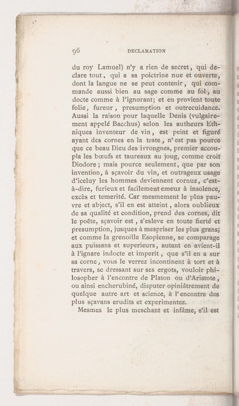 Trois déclamations esquelles l'Ivrongne, le Putier et le Joueur de Dez débattent Trois déclamations esquelles l'Ivrongne, le Putier et le Joueur de Dez débattent